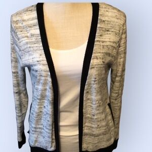 Amadi cardigan, gray and black . Small